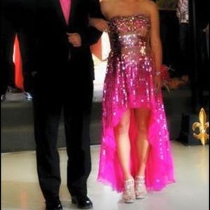 Sherri Hill High Low Prom Dress